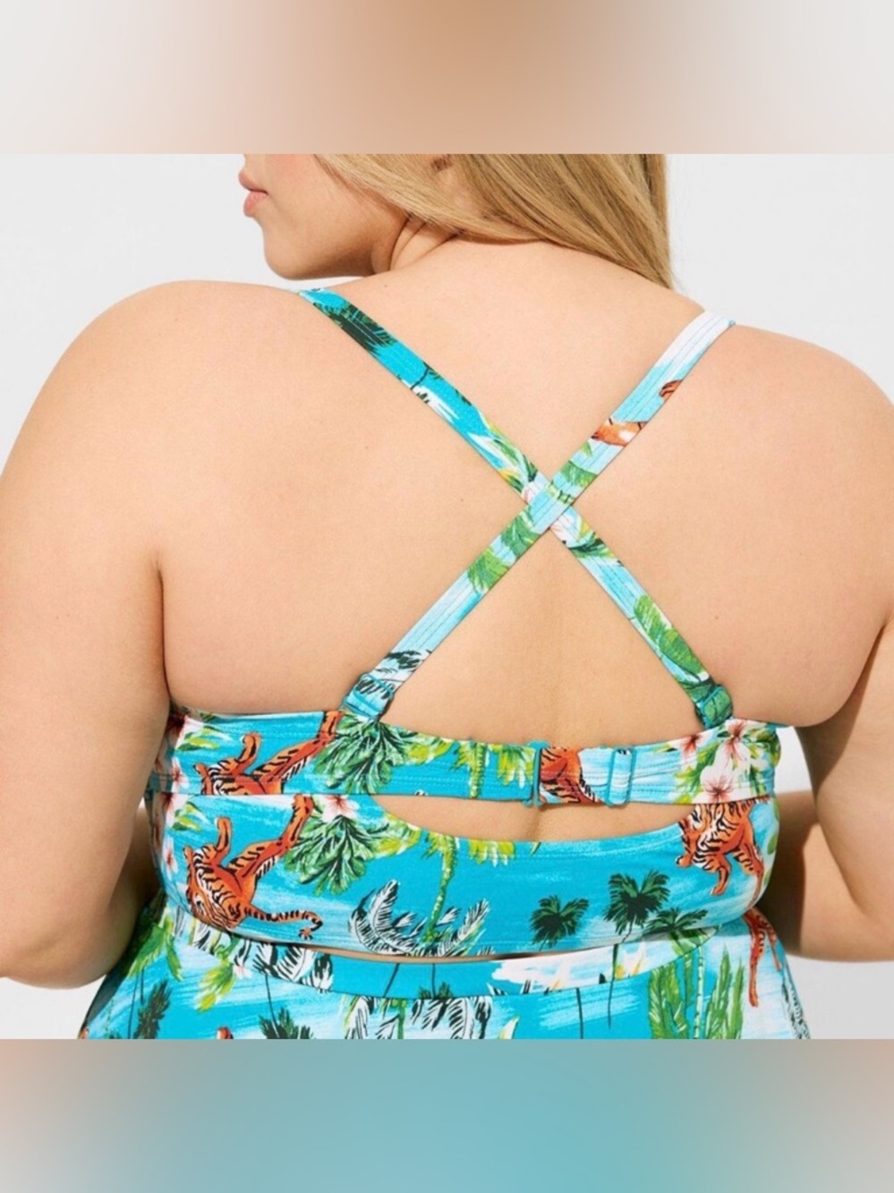 Torrid Retro Underwire Ruched Cup Bikini Top - Picture 2 of 8